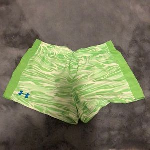 Neon Under armour athletic shorts